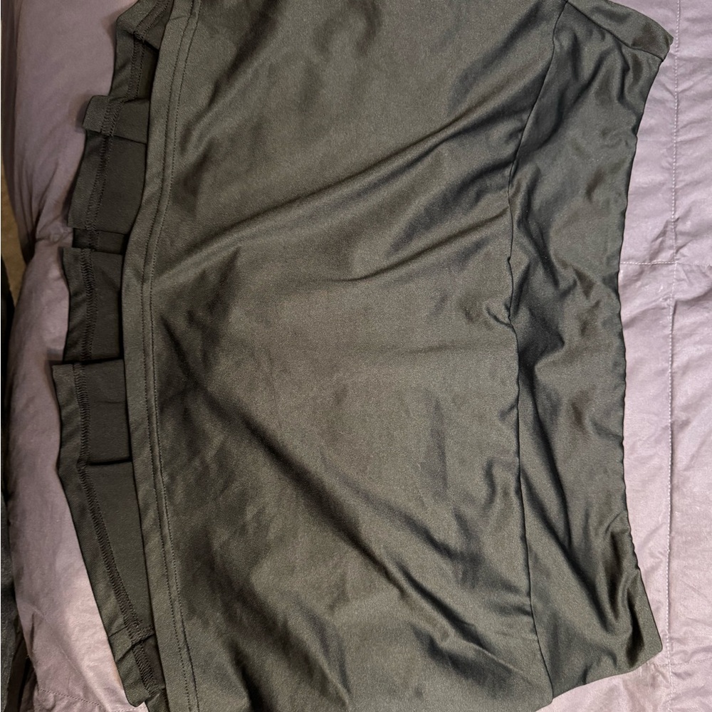 Elegant Olive Green Women's Skirt